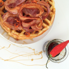 Waffles Especiales Tocino