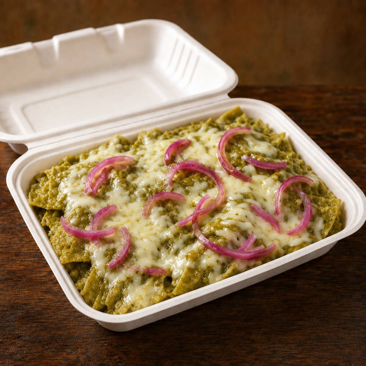 Chilaquiles Verdes Sin Frijol