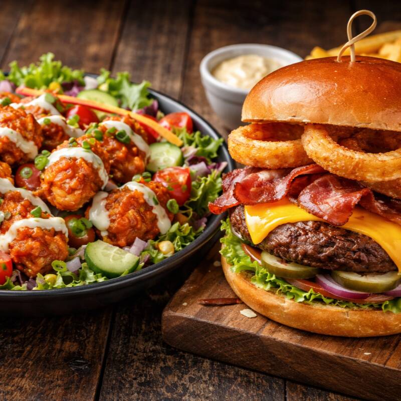 COMBO WESTERN Y ENSALADA