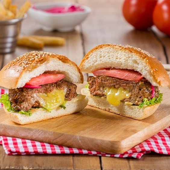 Hamburguesa Rellena de Queso
