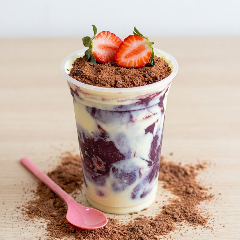 O Açaí Maltine é a combinação perfeita do açaí cremoso com o sabor marcante dos pedacinhos crocantes de Ovomaltine, morangos fresquinhos, com leite condensado e leite em pó.
Um mix delicioso entre o doce, o crocante e o refrescante que vai te conquistar de primeira!