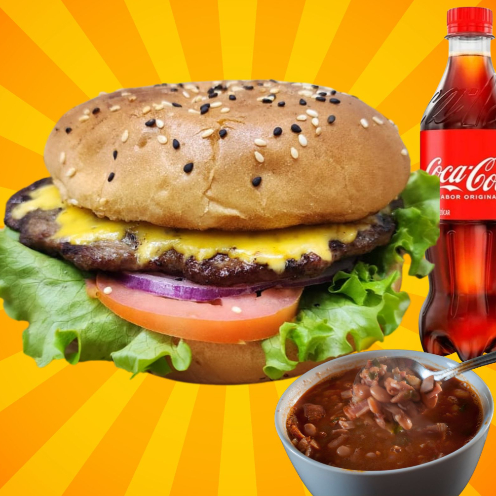 🍔🥤 Combo Hamburguesa Don Rico