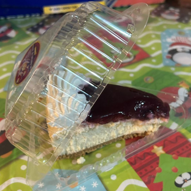 Rebanada de Cheese Cake de Queso con Zarzamora