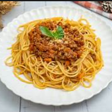 Pasta a la Boloñesa.