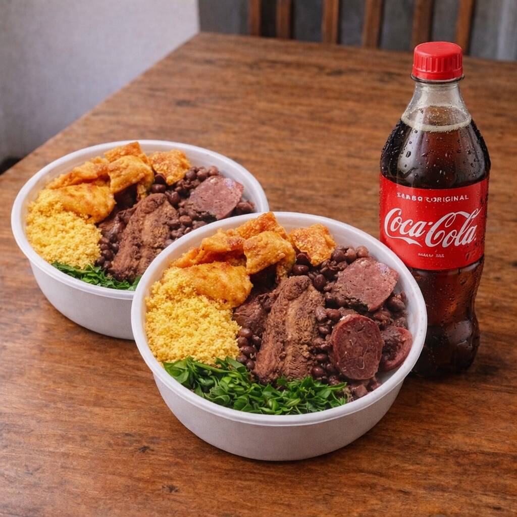 Combo duas feijoadas + bebida grande