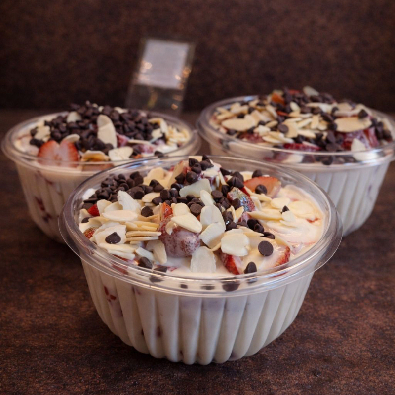 Fresas con Crema en Bowl