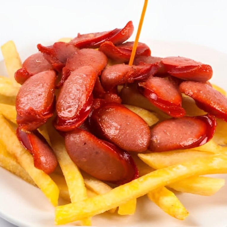 2 SALCHIPAPA BASICA + 2 CHICHA MORADA