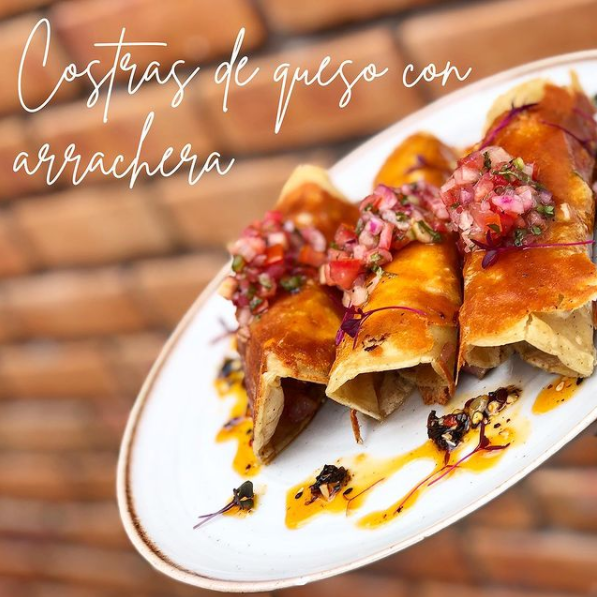 Costras De Queso Con Arrachera (3 PZS)