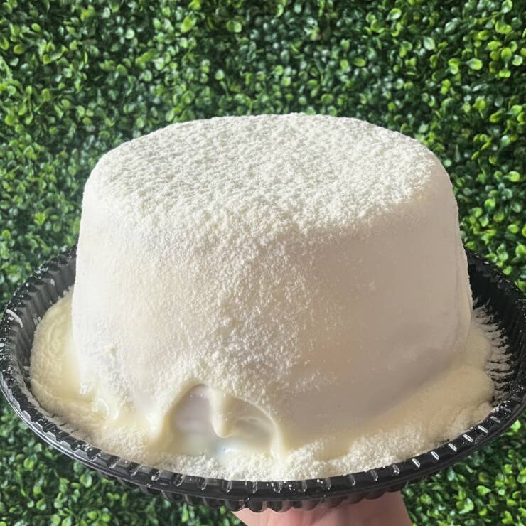 Massa leve e fofinha coberta com um vulcão cremoso de brigadeiro de leite Ninho. Doce na medida certa, irresistível e com o sabor que todo mundo ama. Um verdadeiro carinho em forma de bolo!
Peso médio: 1kg
Tamanho do bolo: 18cm
Rendimento: de 6 a 8 fatias