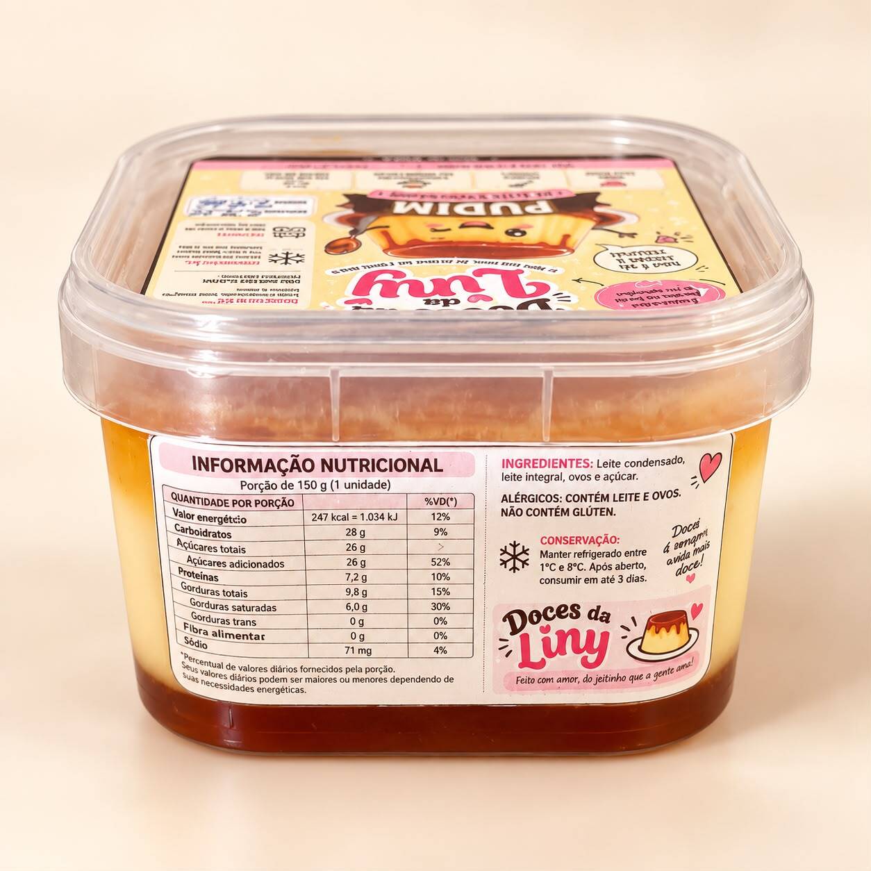 Cremoso, lisinho e com aquela deliciosa calda de caramelo. A sobremesa perfeita para finalizar sua refeição