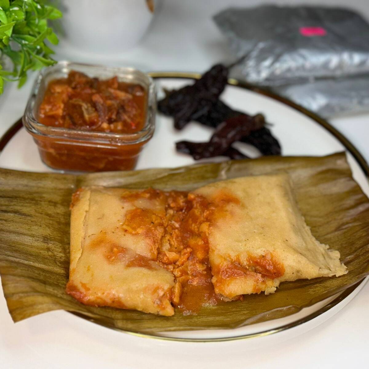 Tamal de Chicharrón Prensado