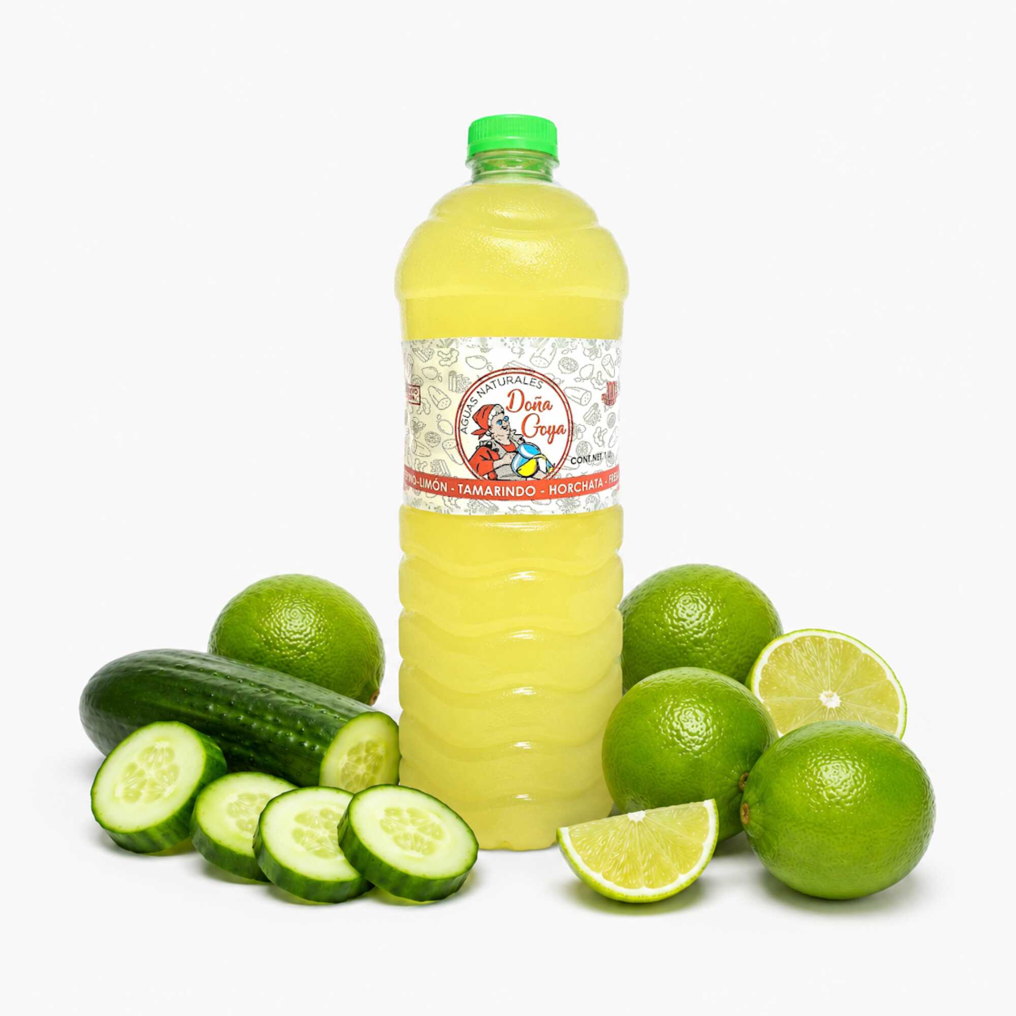 Agua Natural de Pepino con Limón 1 L