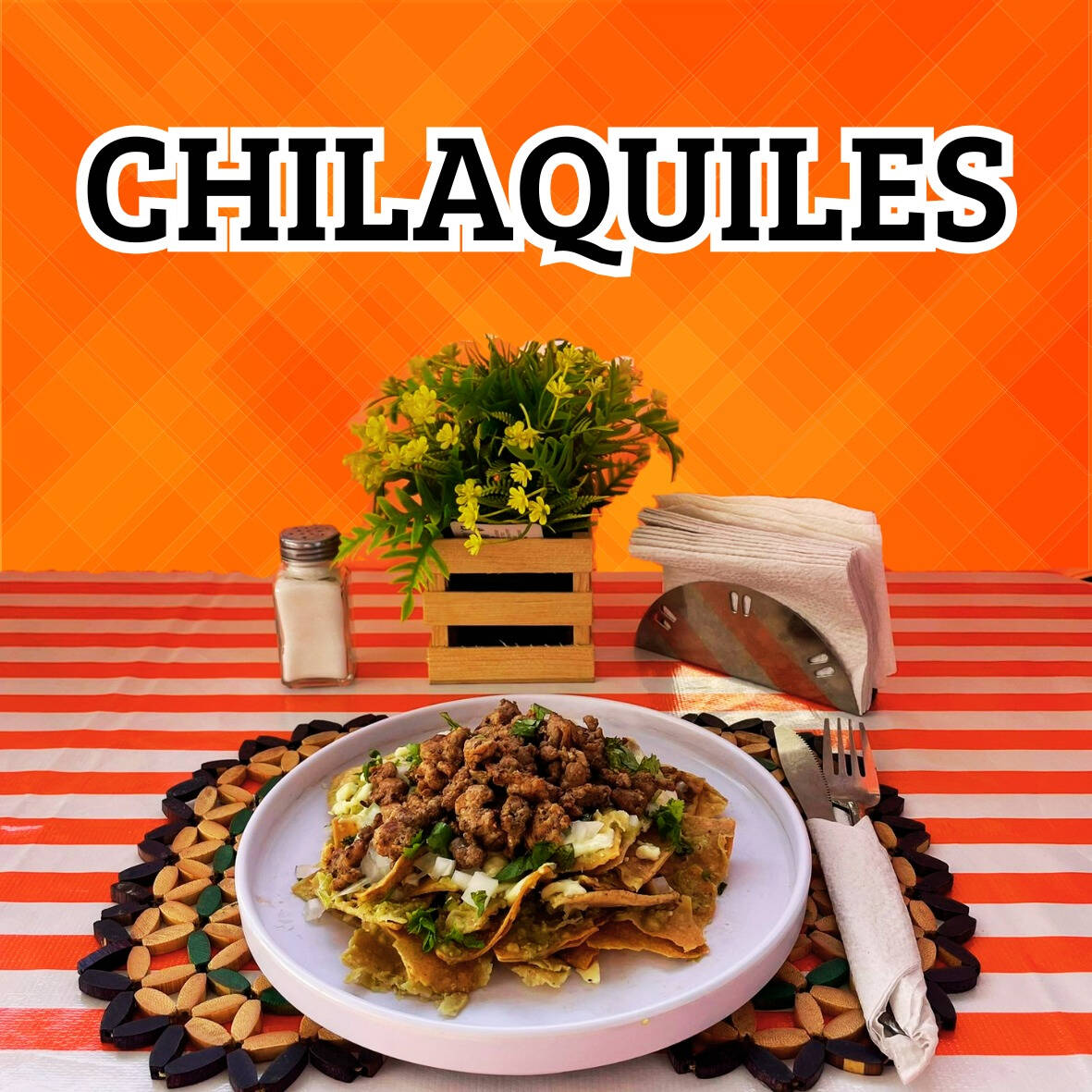 2 CHILAQUILES CON BISTEK