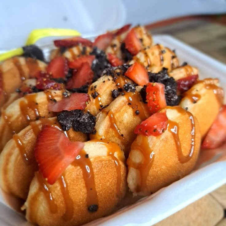 10 Mini Pancakes con Doble Toppings