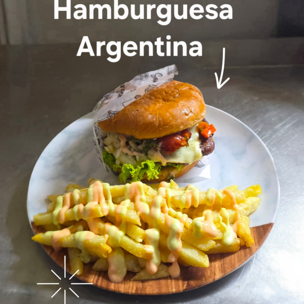 Hamburguesa Argentina + papas