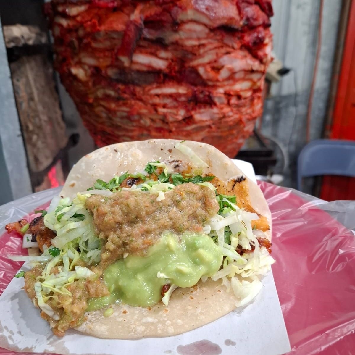 Quesataco de adobada de harina