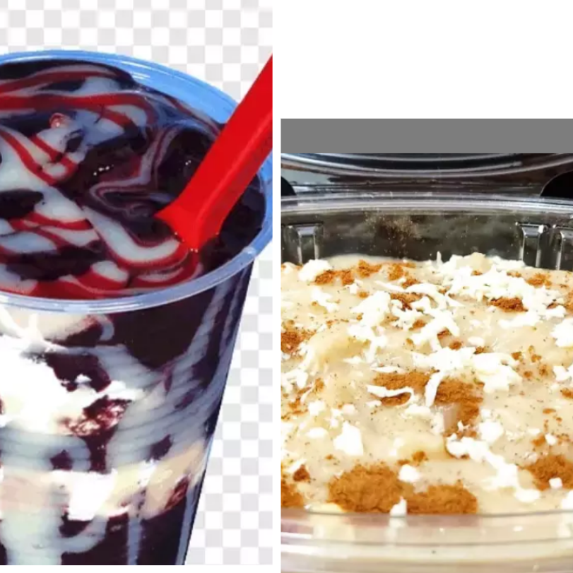 Arroz con leche + Vaso con helado