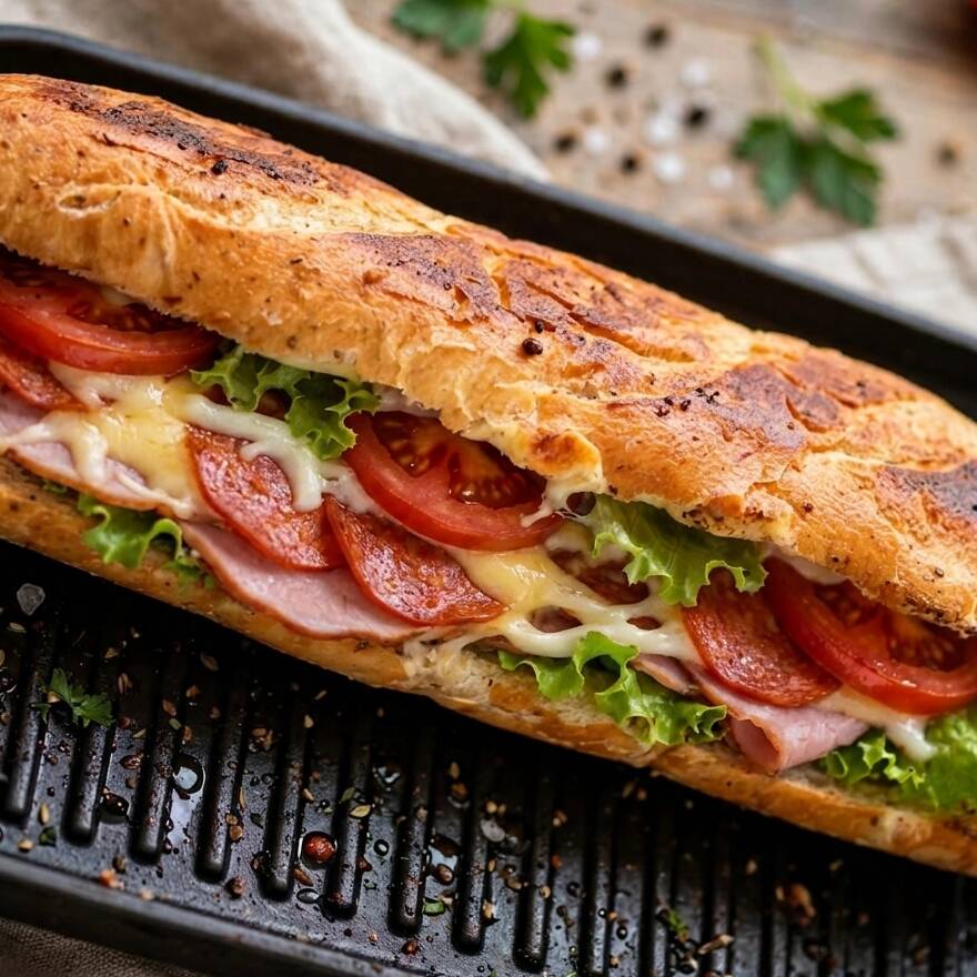Baguette de Pepperoni y Jamón
