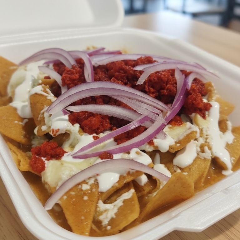 Chilaquiles en Salsa Mixta De Cilantro