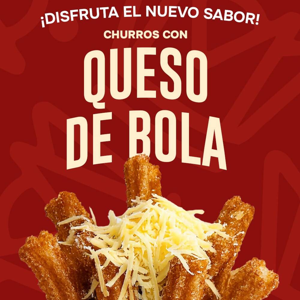 Churro con Queso de Bola