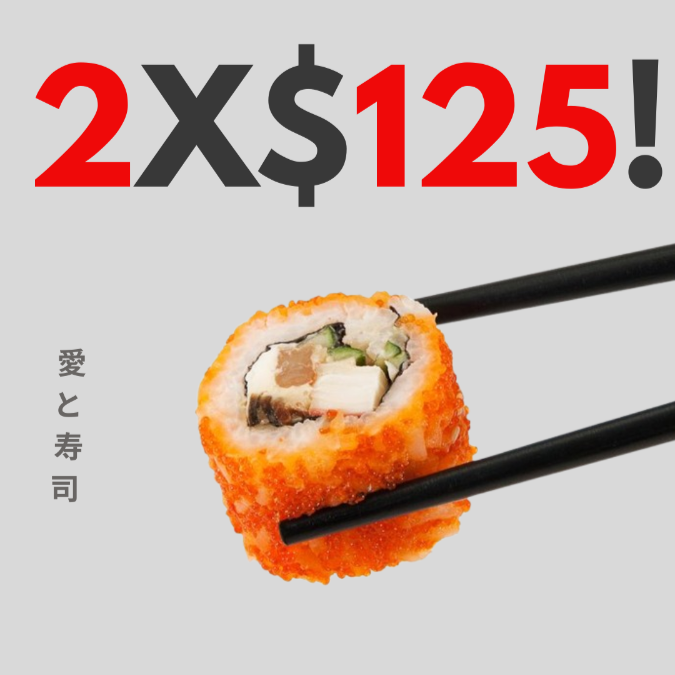 Promo California Tradicional 2x$125!