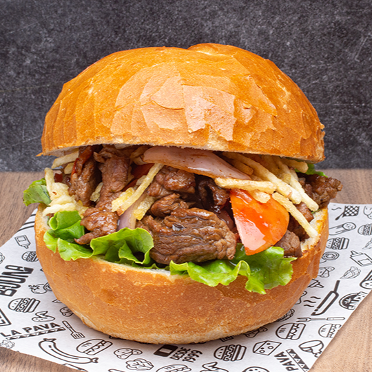 Sángüich de Lomo Saltado