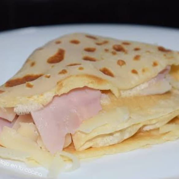 Crepa Jamon con Queso Philadelphia