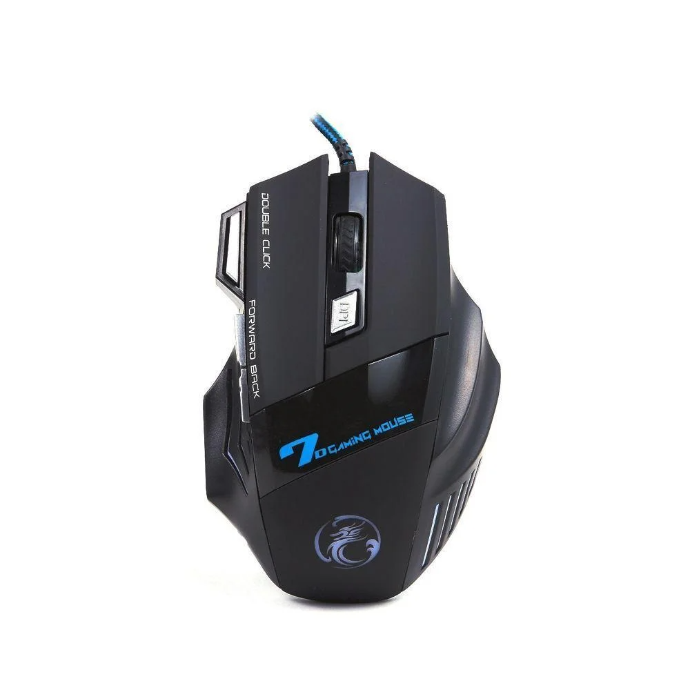 Mouse Gamer X7 Rgb 2400 Dpi 7 Botões Usb Led Ergonômico