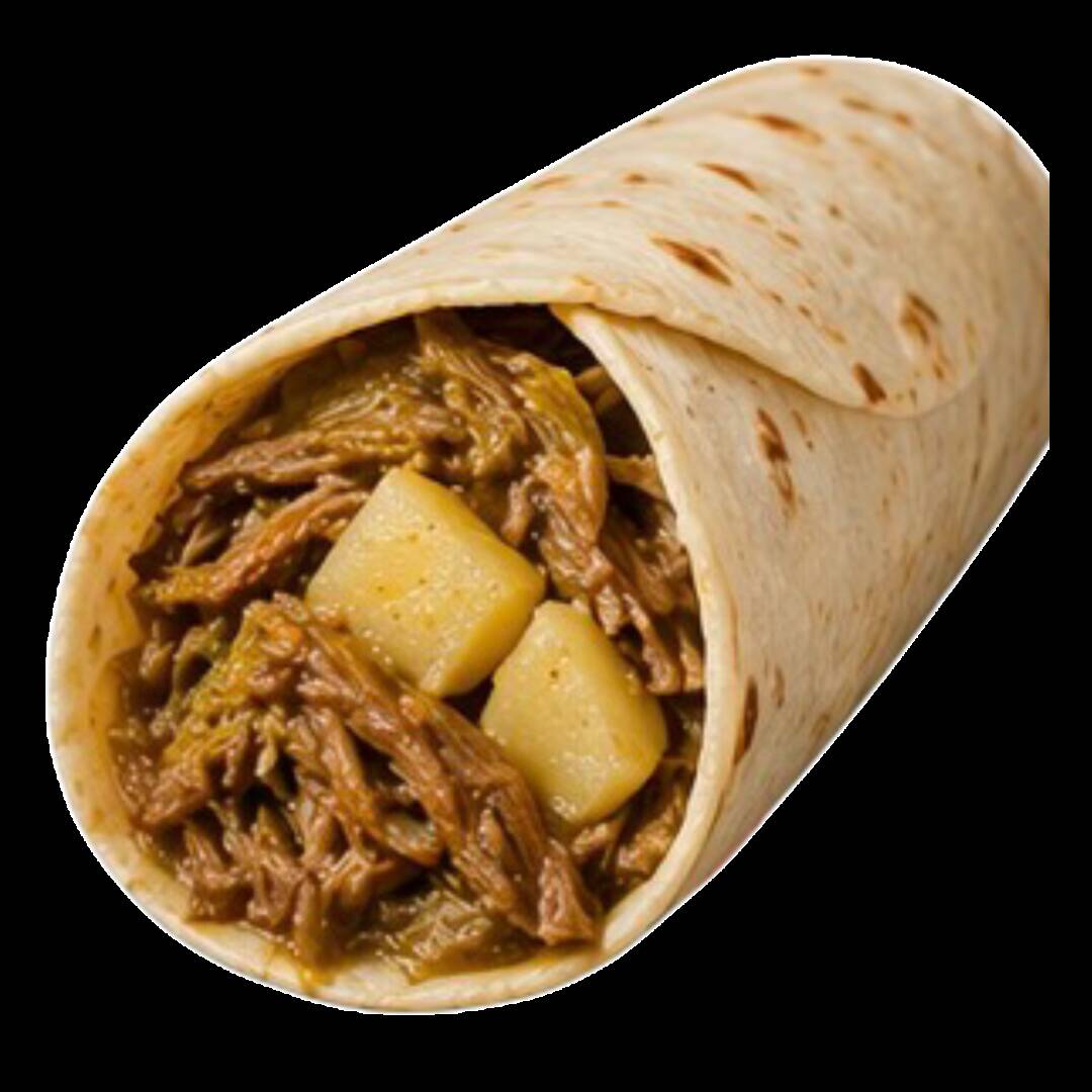 Burrito Original de Deshebrada Verde