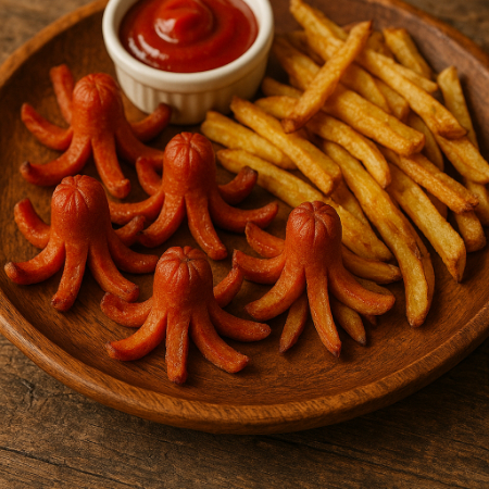 Salchipulpos + Papas a la Francesa