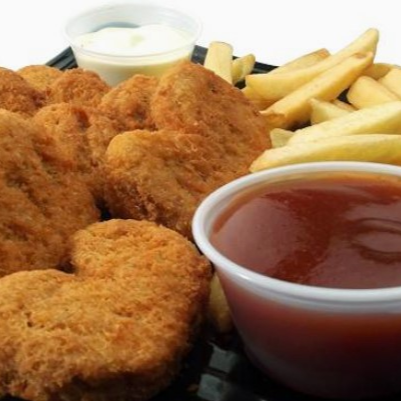 Nuggets con Papas