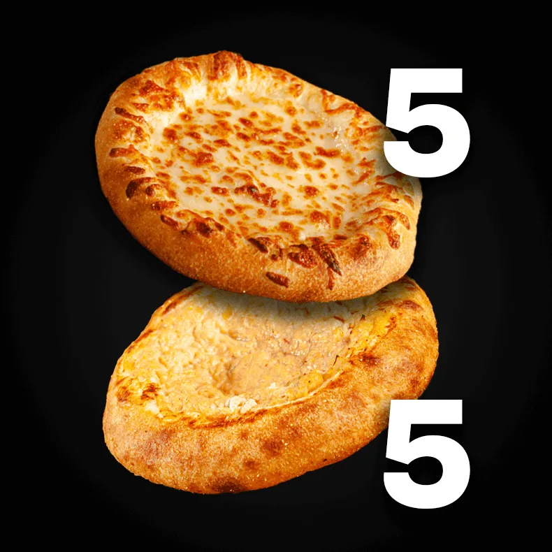 5 Esfirras de muçarela e 5 Esfirras de Frango