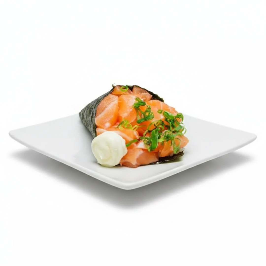 Salmão, creme cheese e cebolinha