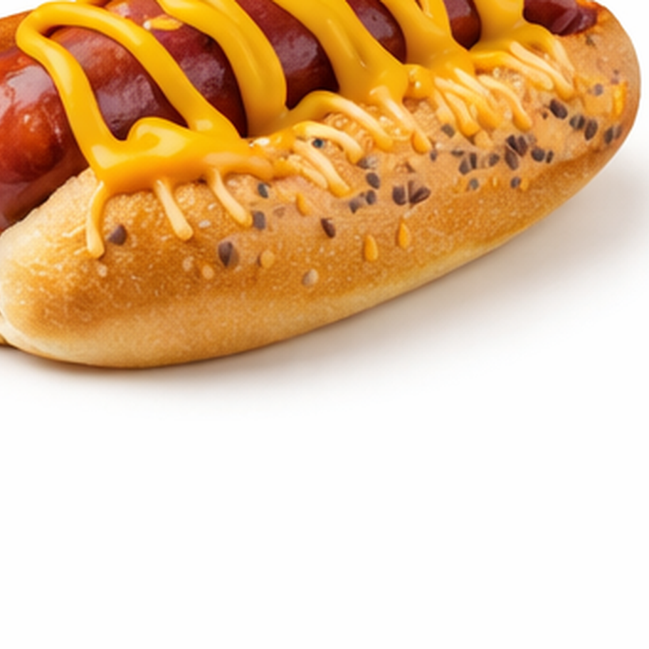 Pão, salsicha, ketchup, queijo ralado e milho. Tradicional com um toque especial.