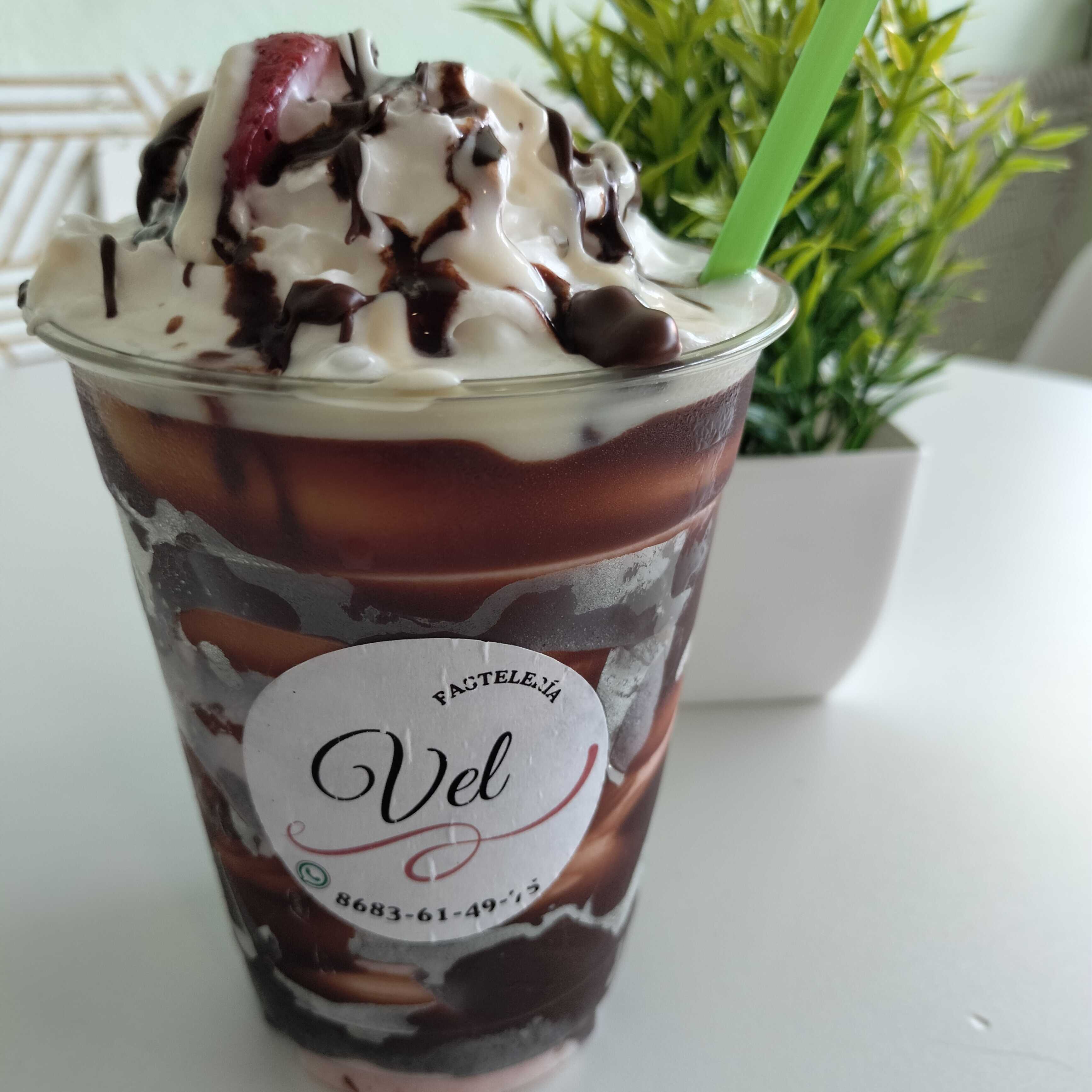 Frappe Fresas con Crema