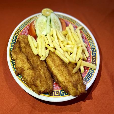 99-Filete de Pescado con Mantequilla de Ajo