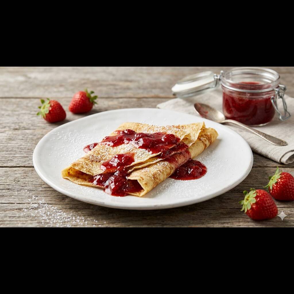 Crepa con Mermelada de Zarzamora