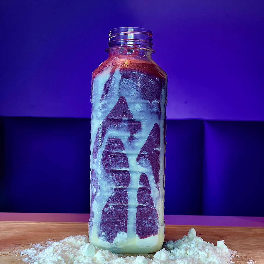 AÇAI BATIDO COM LEITE EM PO