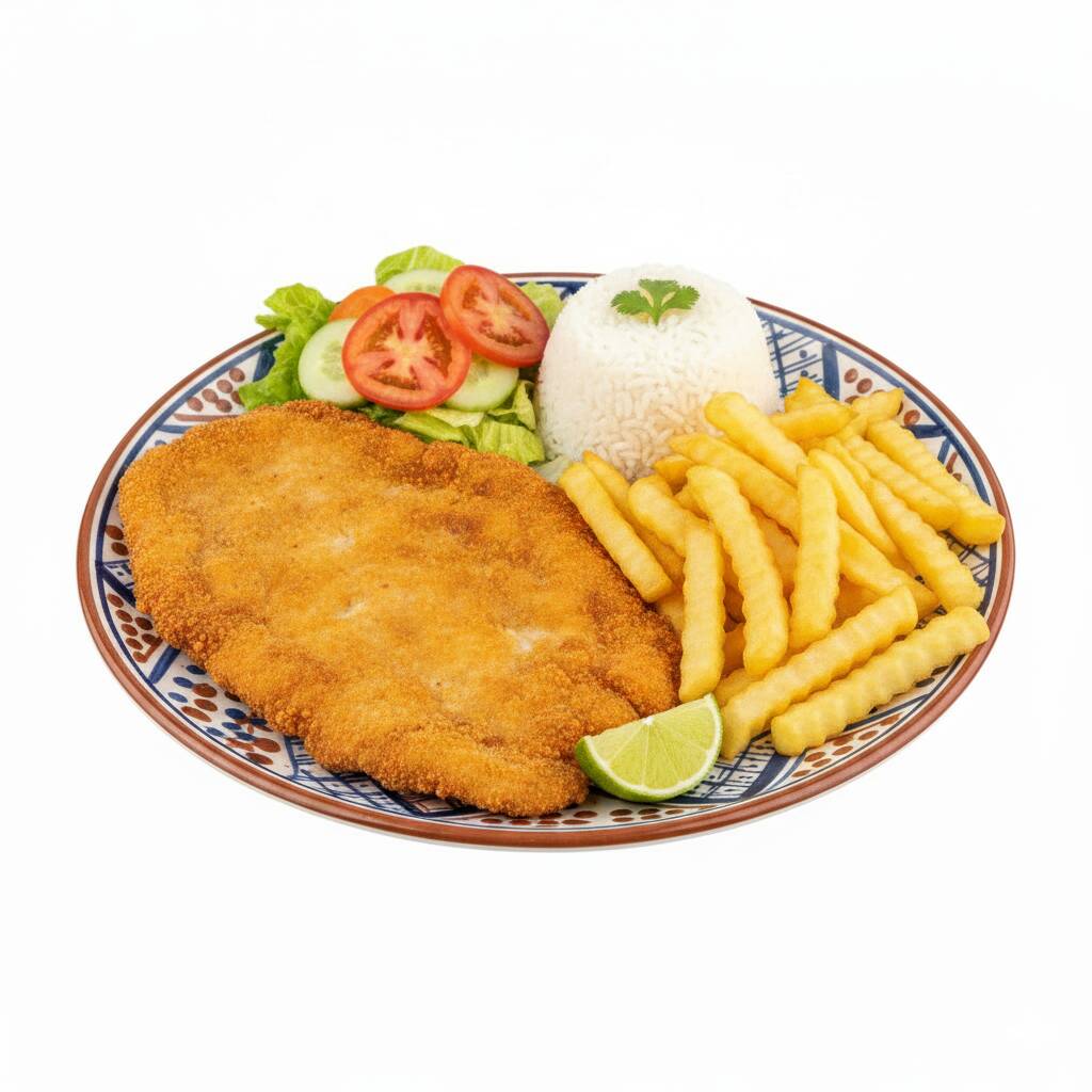 Milanesa de Pollo con Papas