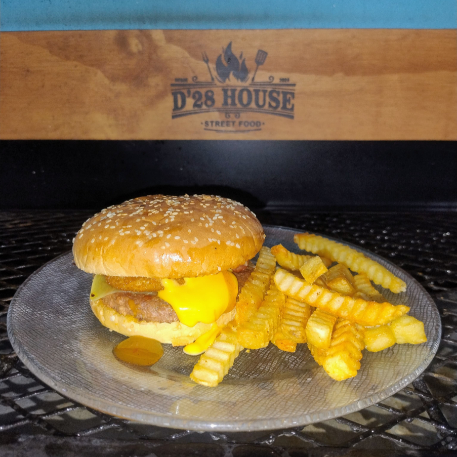 HAMBURGESA TEXANA AL CARBON