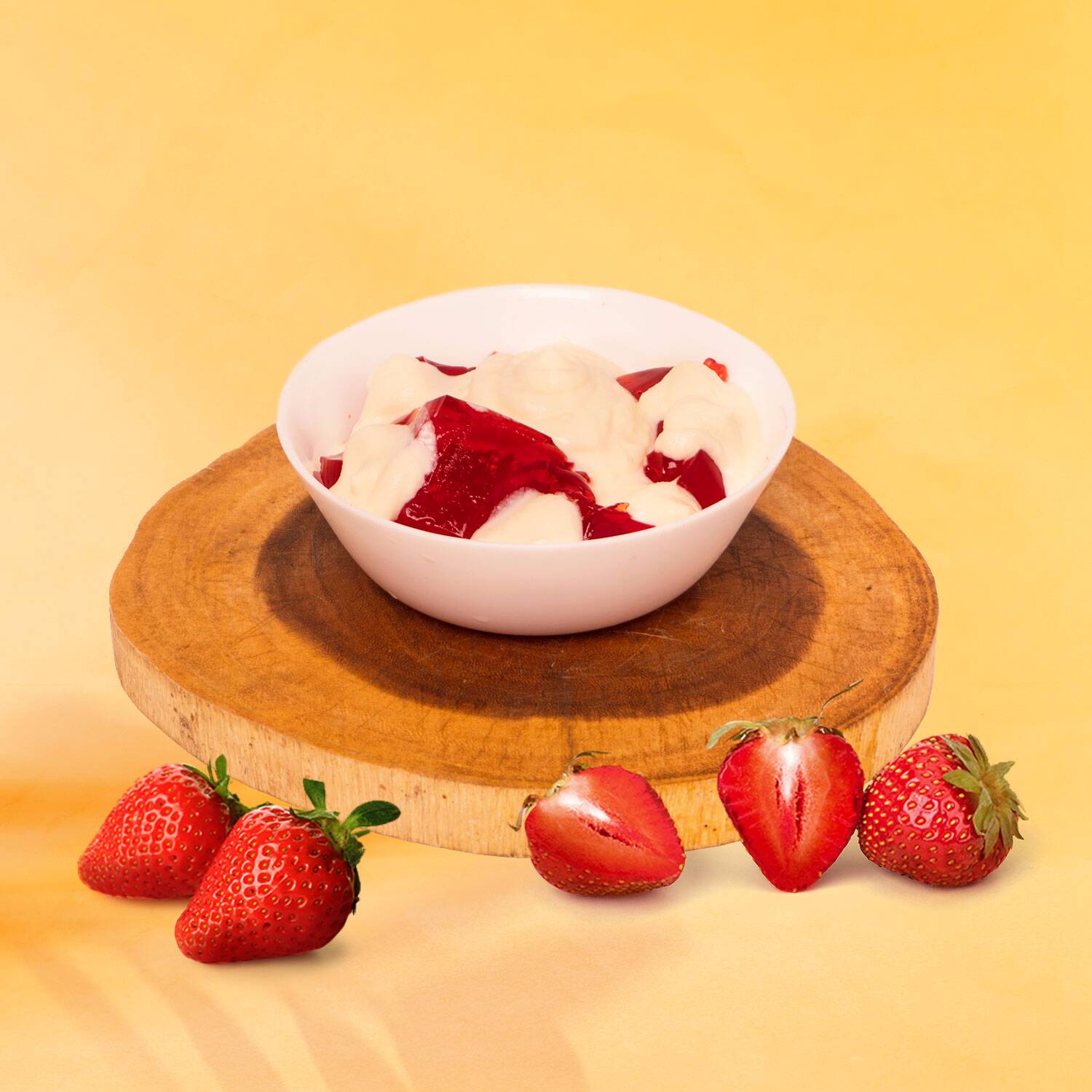 Gelatina con Crema Montada