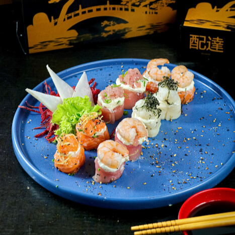 02- joe peixe branco - 02 joe salmão - 02 joe de atum - 02 ebi joe de atum - 02 ebi joe de salmão