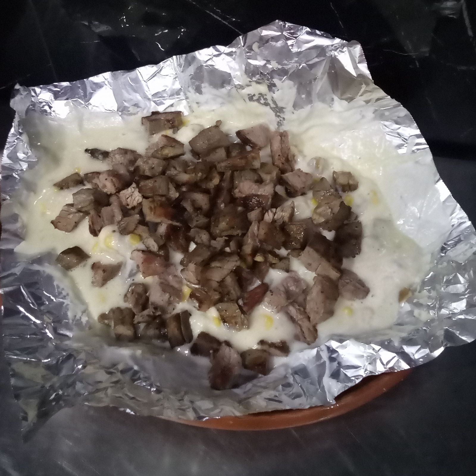 Papa Rellena de Arrachera