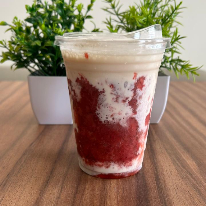 Fresas Congeladas con Crema de la Casa