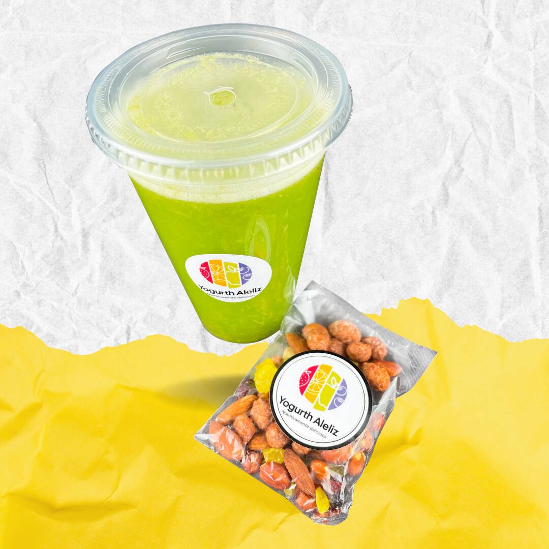 Jugo Verde 500ml + Frutos Secos