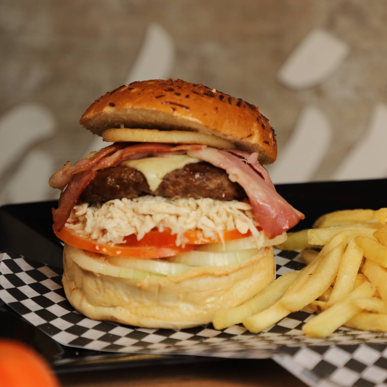 Hamburguesa de Tocineta