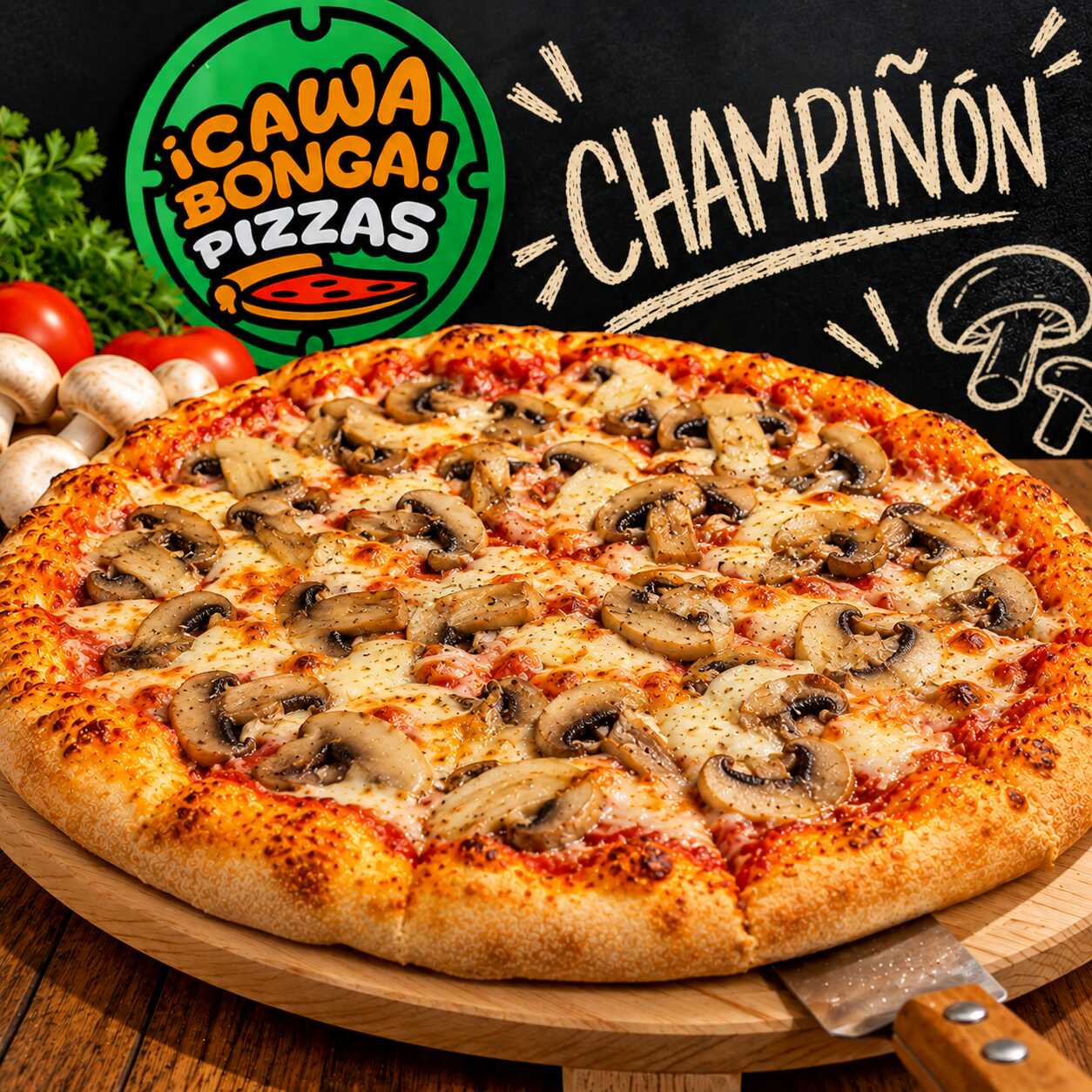 Pizza Champiñón Jumbo