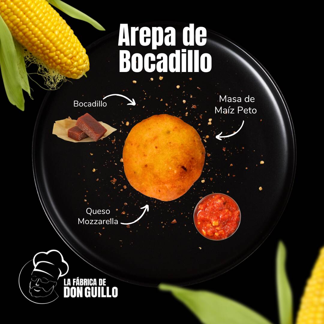 AREPA DULCE DE BOCADILLO CON QUESO
