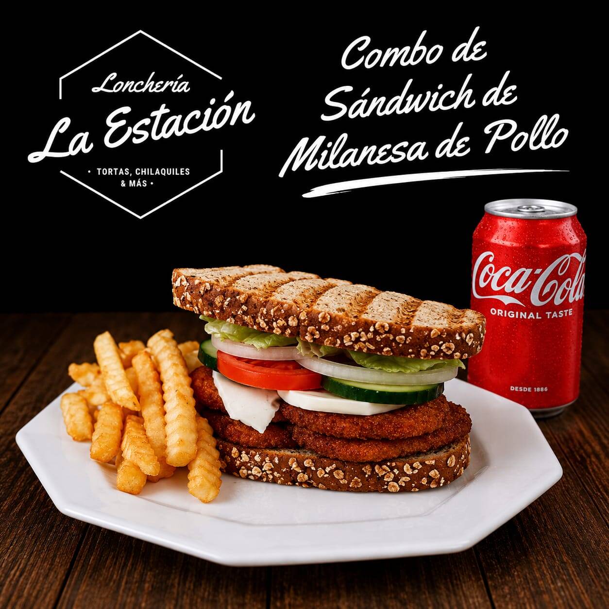 Combo Sándwich de Milanesa de Pollo