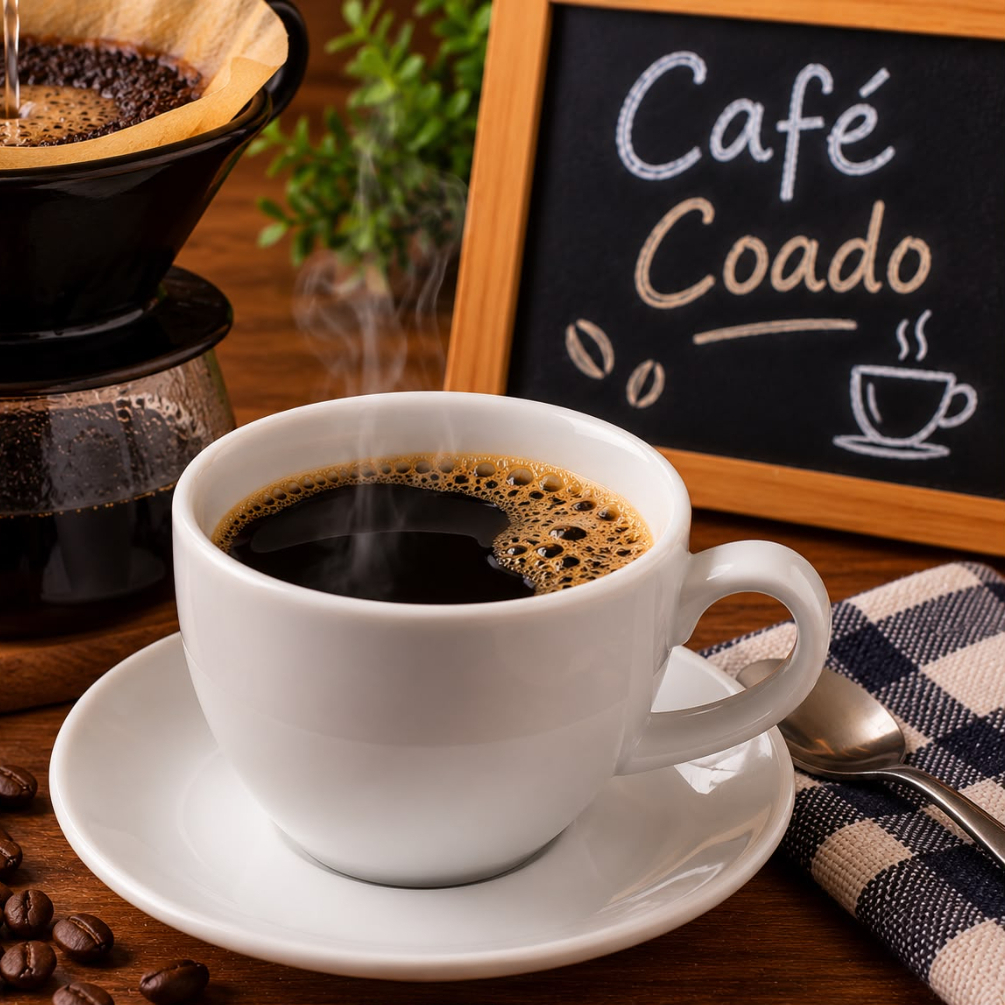40ml café coado, café especial pontuação 86 pontos